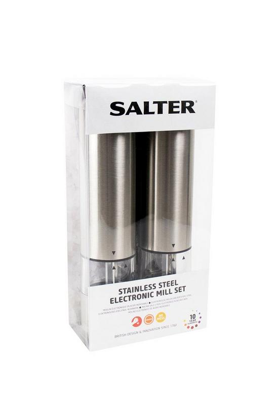 Salter Stainless Steel Electric Salt & Pepper Mills 5