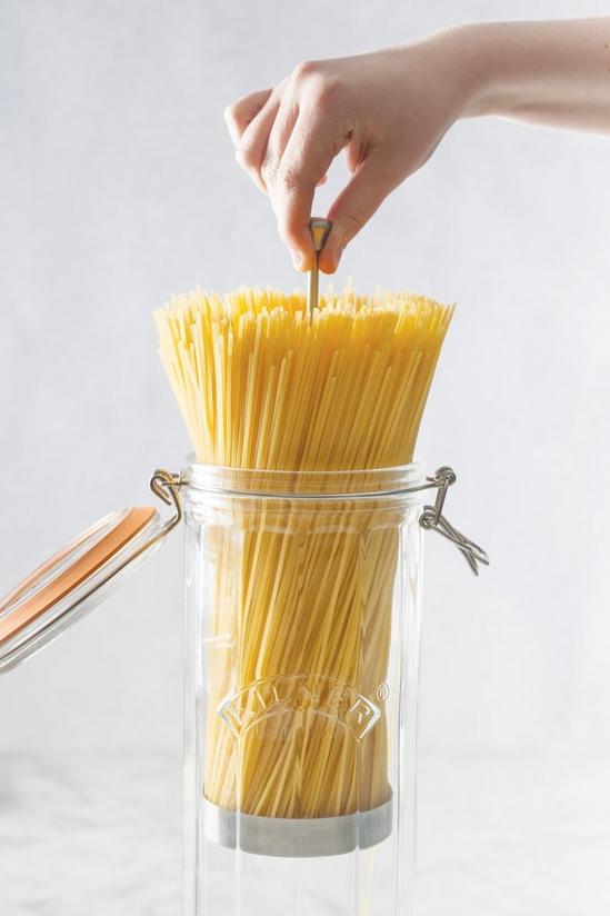 Kilner Facetted Spaghetti Clip Top Jar 2.2L 2