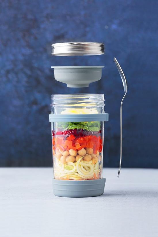 Kilner All in 1 Food To Go Jar with Silicone Holder 1