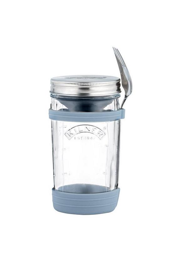 Kilner All in 1 Food To Go Jar with Silicone Holder 4