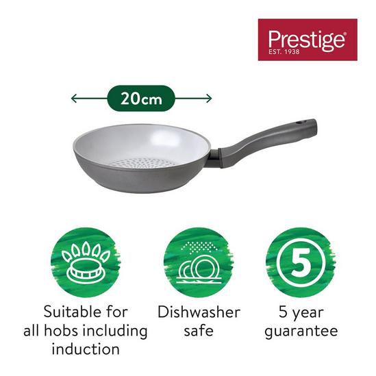 Prestige Earth Pan Frying Pan Non Stick Induction, Eco Friendly Induction Pan, 20cm, PFOA Free, Ceramic 6