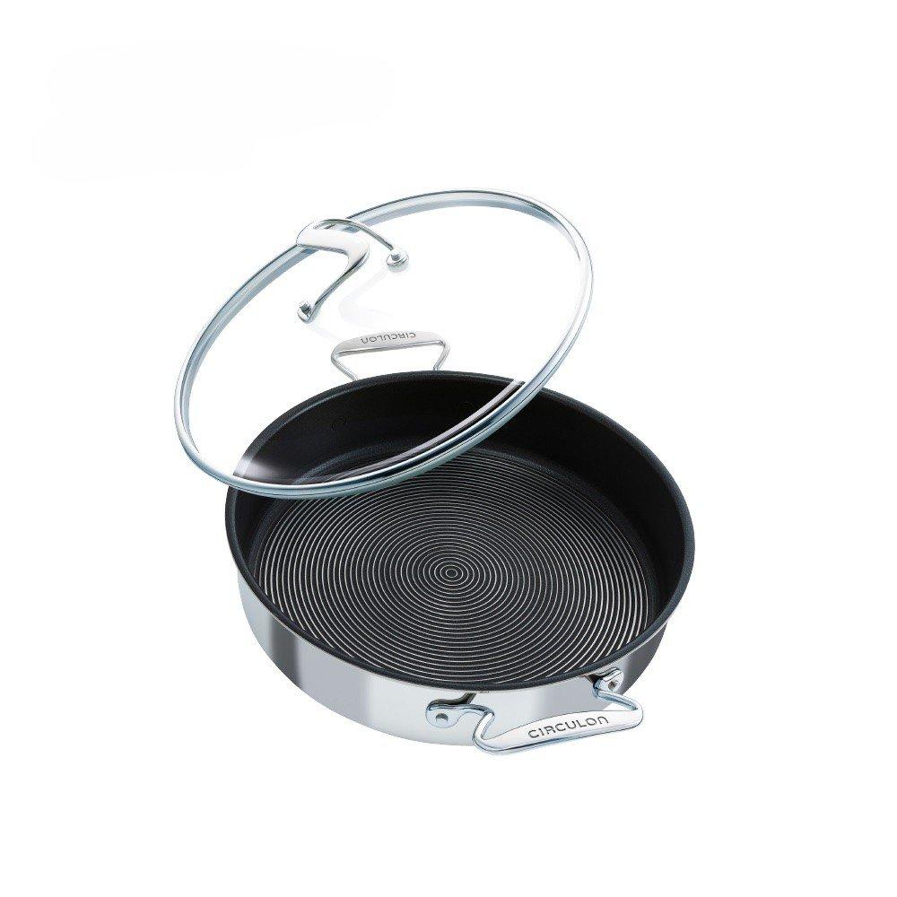 SteelShield C-Series Saute Pan with Lid Stainless Steel Cookware - 30cm