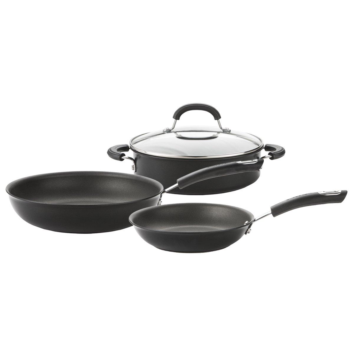 Total Skillet and Shallow Casserole Dish Non Stick Cookware - Pack of 3