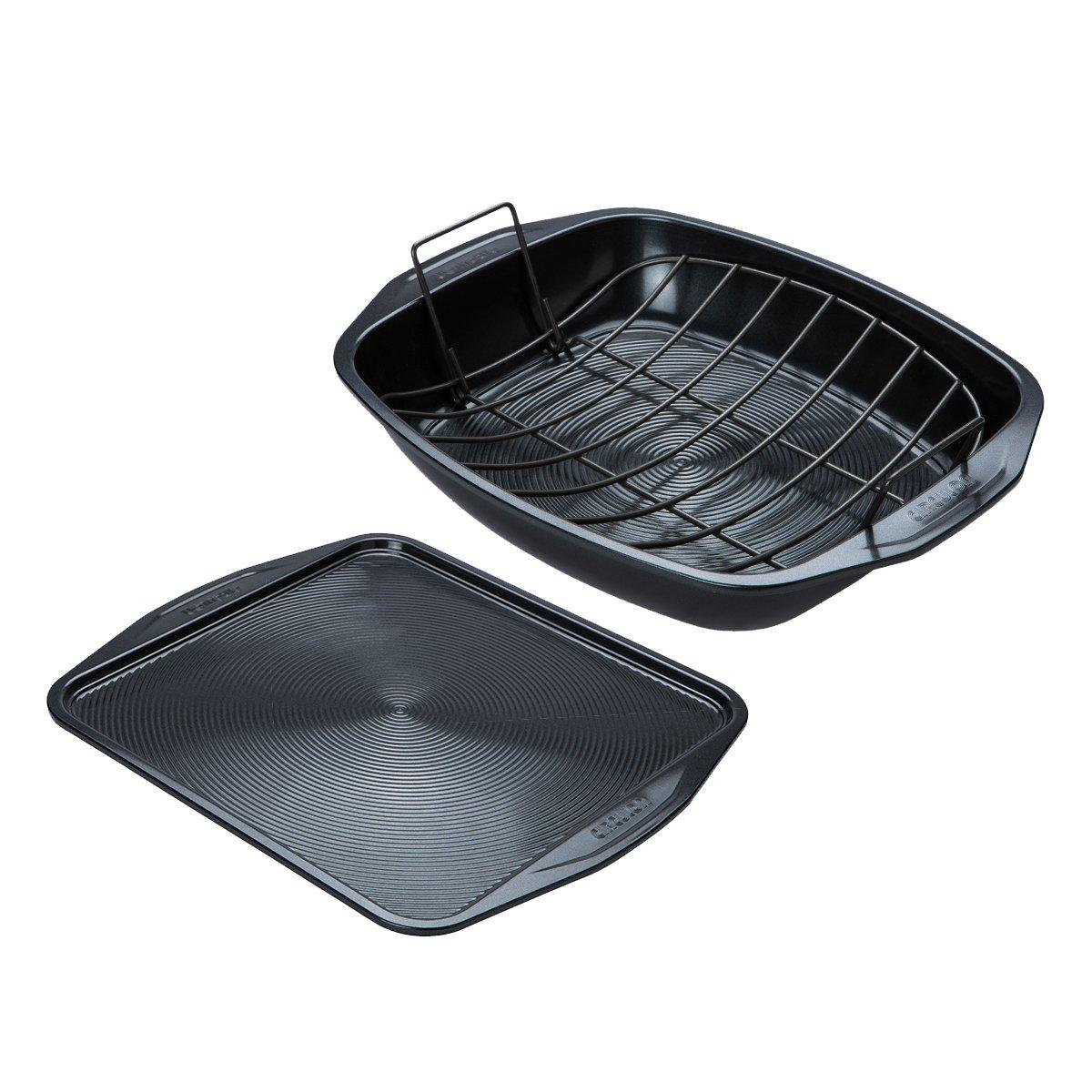 Black 2 Pack 'Ultimum' Dishwasher Safe Non Stick Roast & Bake Set
