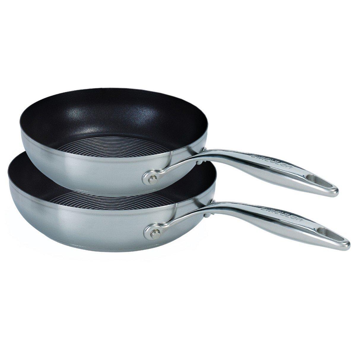 Frying Pan in Stainless Steel Durable Non Stick Cookware - Pack of 2