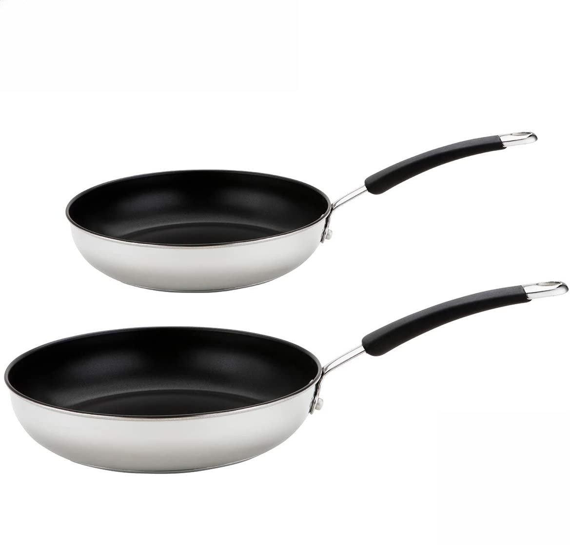 Frying Pan Set in Stainless Steel Non Stick Induction Cookware - 20/28 cm