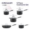 Circulon Momentum Pots & Pans Set Non Stick Frying Pan and Saucepan - Pack of 5 thumbnail 5
