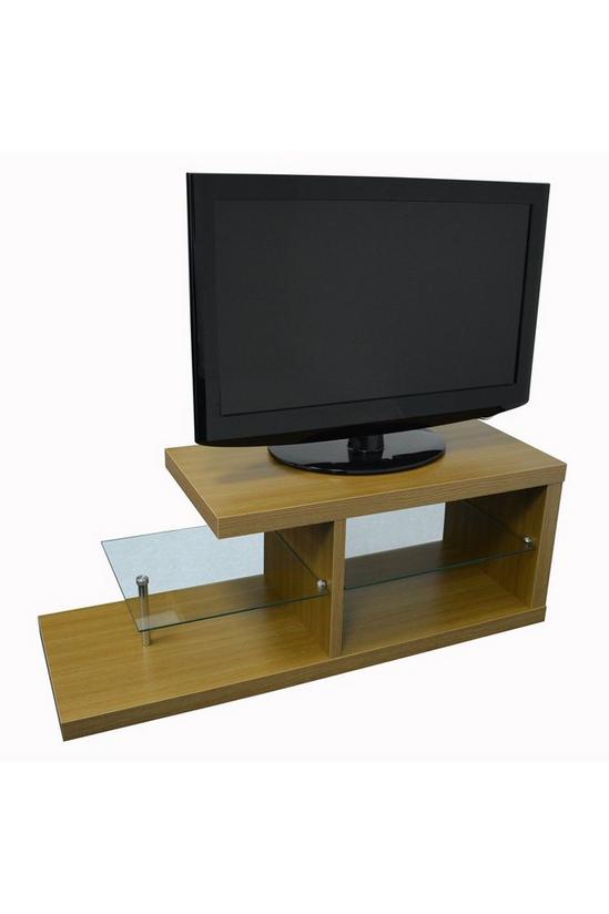 Watsons 'Halo' - Chunky Tv Stand  Entertainment Unit  Coffee Table - Oak 1