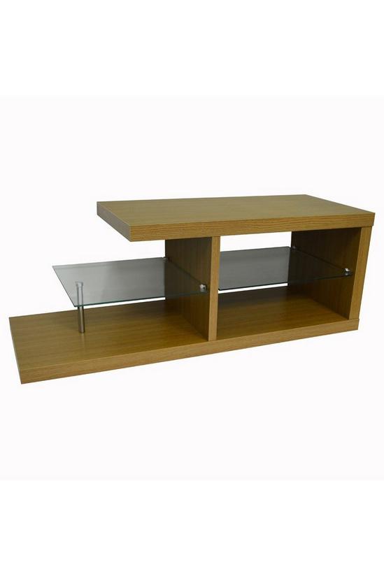 Watsons 'Halo' - Chunky Tv Stand  Entertainment Unit  Coffee Table - Oak 2