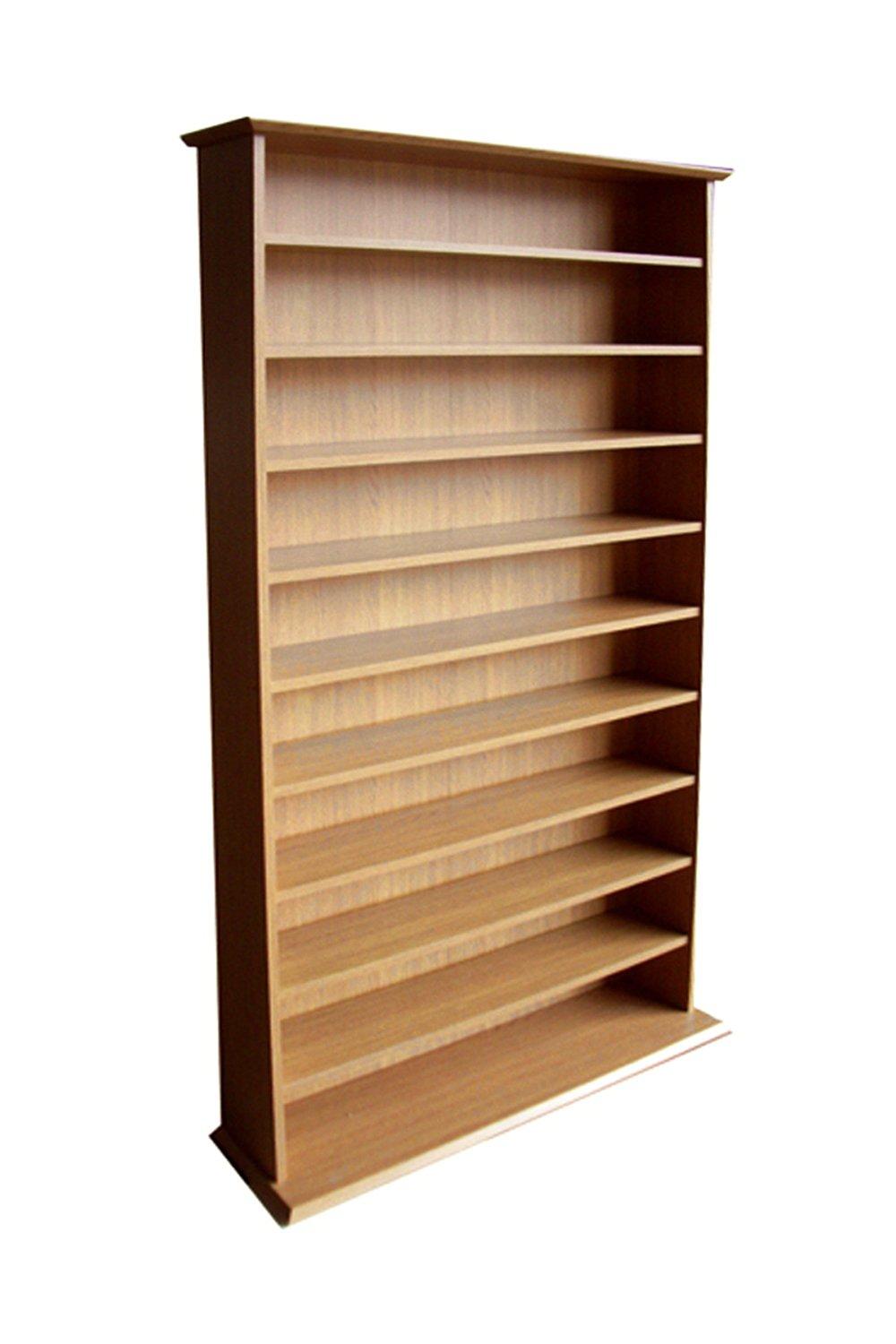 Photos - Wall Shelf 'Harrogate' - 760 Cd / 318 Dvd / Blu-ray Media Storage Shelves - Oak