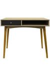 Watsons 'Industrial' - 1 Drawer Office Computer Desk  Dressing Table - Oak  Grey thumbnail 3