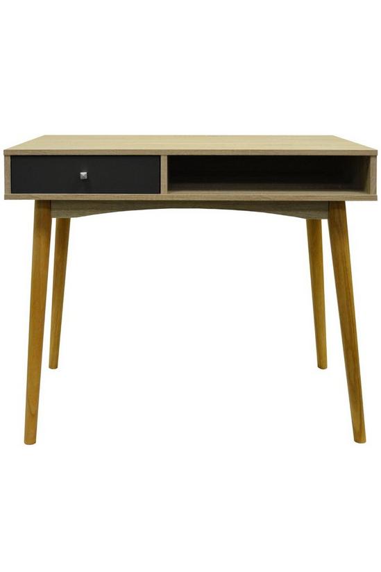 Watsons 'Industrial' - 1 Drawer Office Computer Desk  Dressing Table - Oak  Grey 3