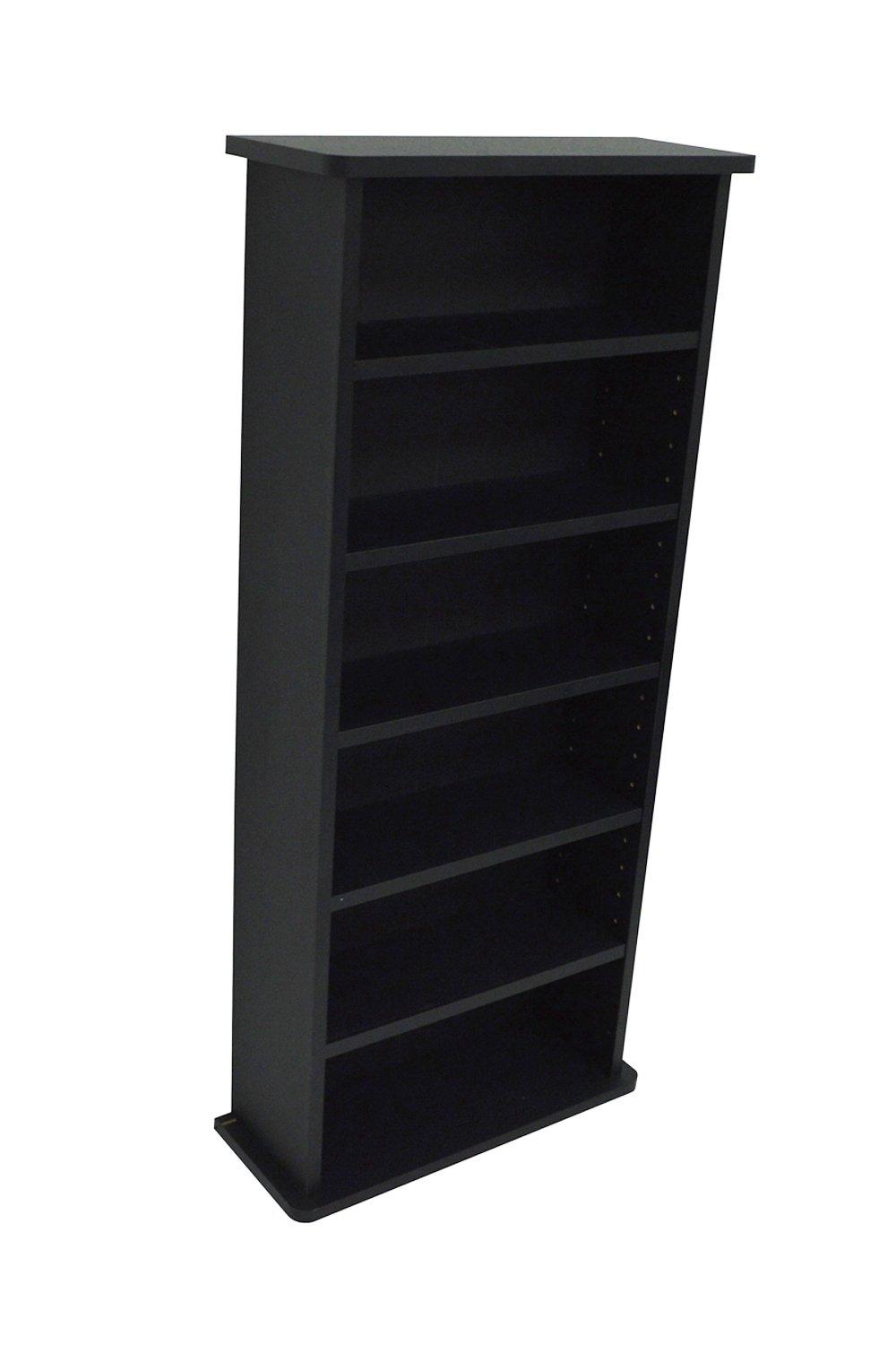 'Chak' -  222 Cd Or 104 Dvd Blu-ray Media Storage Shelf Unit - Black