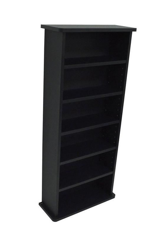 Watsons 'Chak' -  222 Cd Or 104 Dvd Blu-ray Media Storage Shelf Unit - Black 1