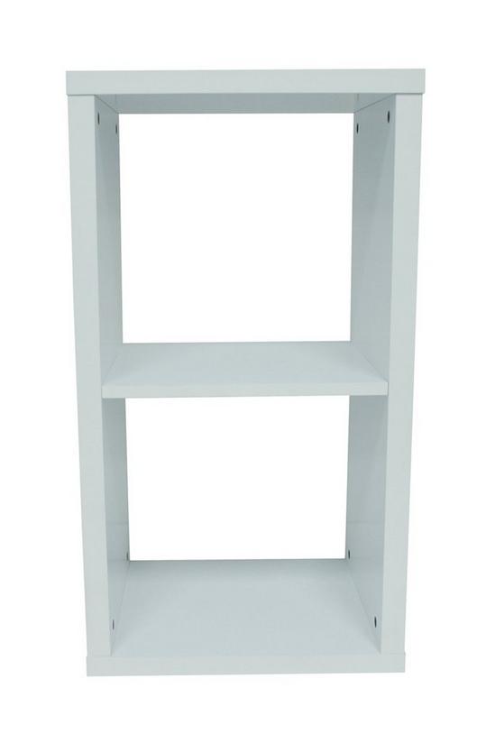 Watsons 'Cube' - 2 Cubby Square Display Shelves / Vinyl Lp Record Storage - White 3