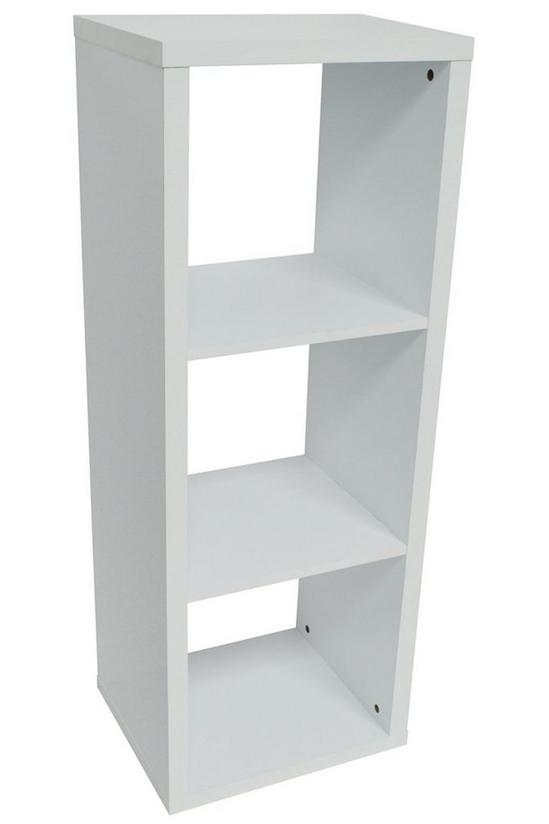 Watsons 'Cube' - 3 Cubby Square Display Shelves / Vinyl Lp Record Storage - White 2