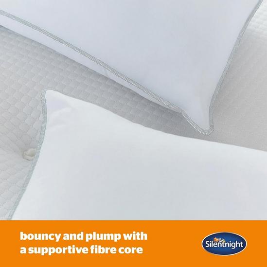 Silentnight Firm Pillow 2 Pack Neck Support Filled Hotel Quality Soft Twin 3