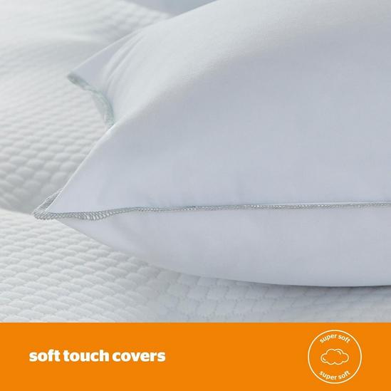 Silent Night Firm Pillow 2 Pack Neck Support Filled Hotel Quality Soft Twin 4