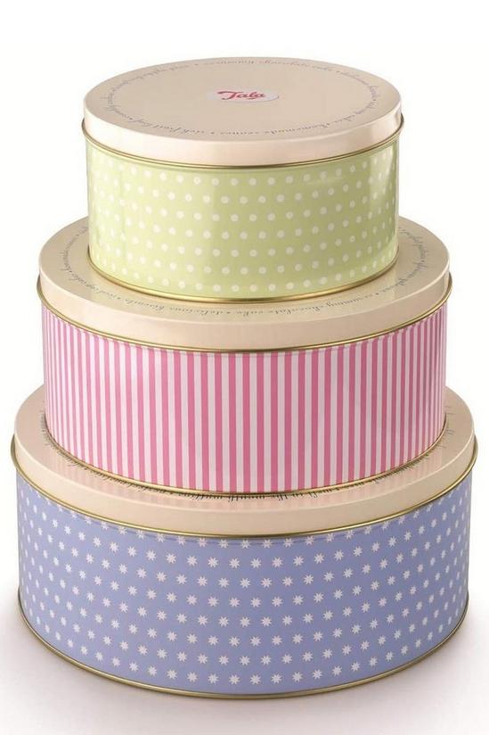 Tala Retro Design Round Cake Tins Set of 3 Multi Colour 1