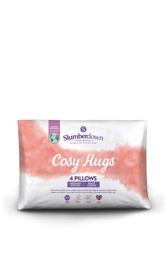 Slumberdown 4 Pack Cosy Hugs Medium Support Pillows 1