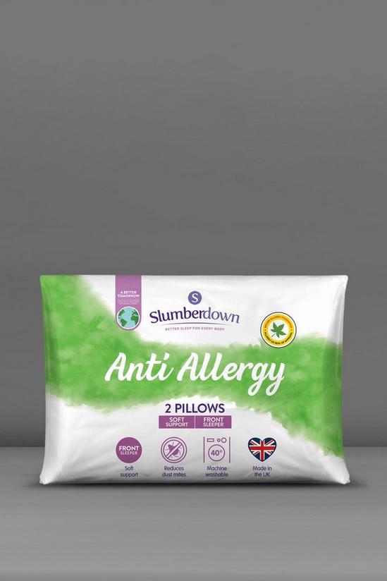 Slumberdown 2 Pack Anti Allergy Soft Support Pillows 1