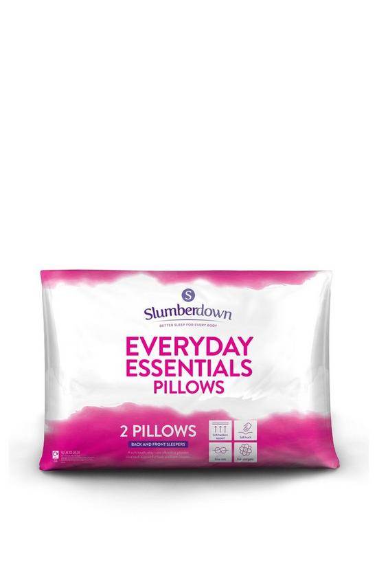 Slumberdown 2 Pack Everyday Essentials Firm Support Pillows 1