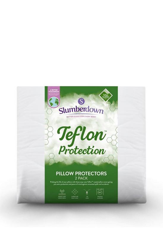 Slumberdown 2 Pack Teflon Pillow Protectors 1