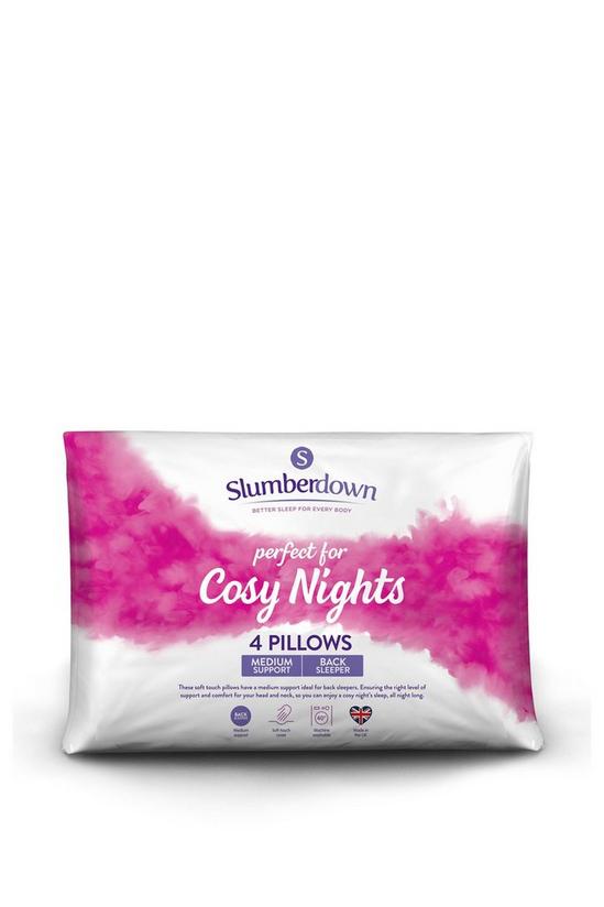 Slumberdown 4 Pack Cosy Nights Medium Support Pillows 1