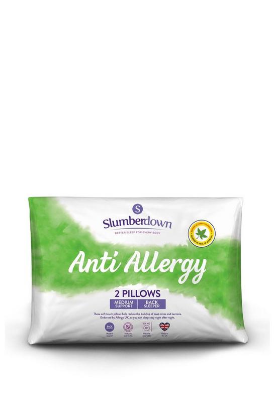 Slumberdown 2 Pack Anti Allergy Medium Support Pillows 1