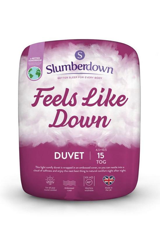 Slumberdown Feels Like Down 15 Tog (4.5+10.5 Tog) All Season Duvet 1