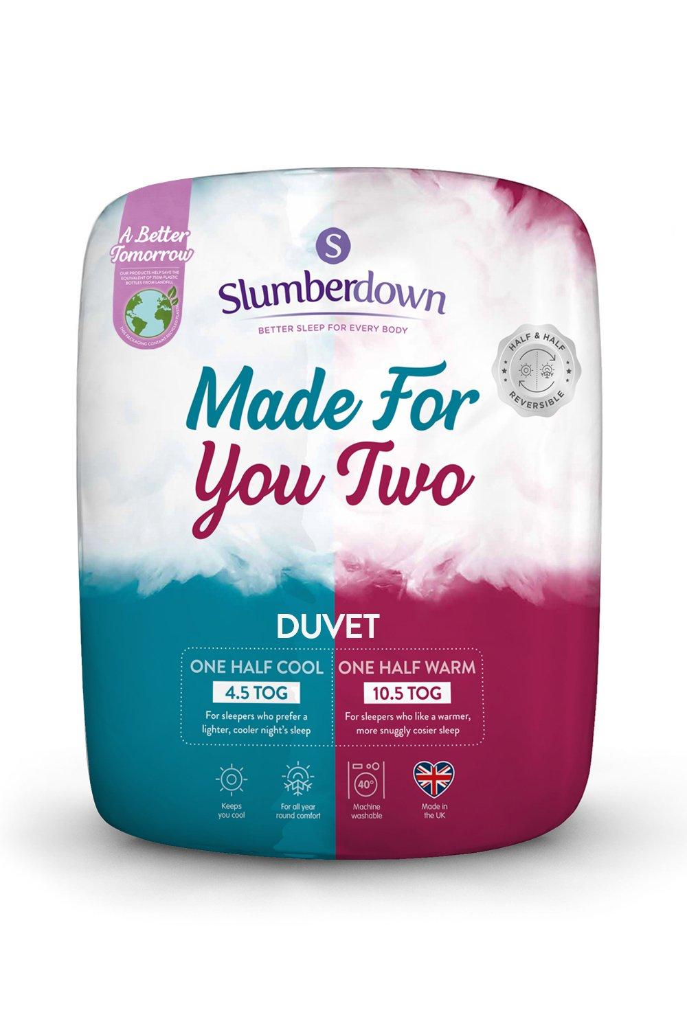 Made For You Two Duvet 4.5/10.5 Tog All Year Round Duvet