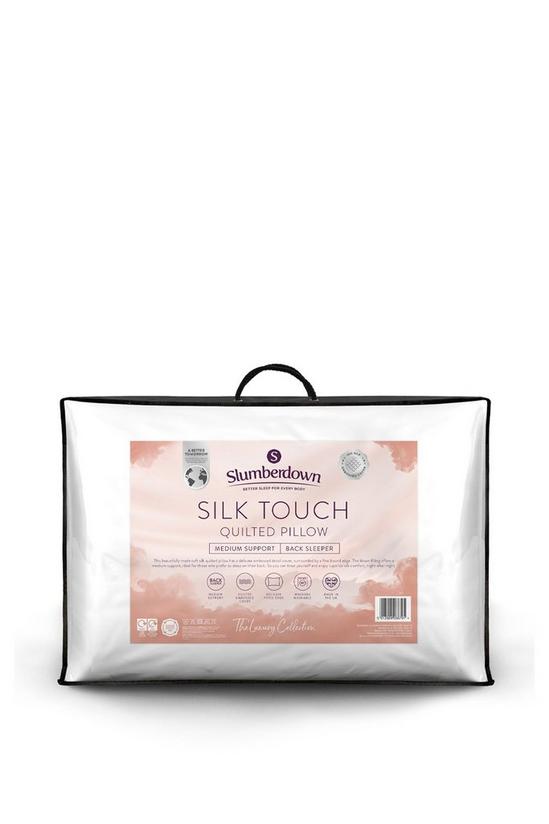 Slumberdown Single Luxury Silk Touch Quilted Medium Support Pillow 1