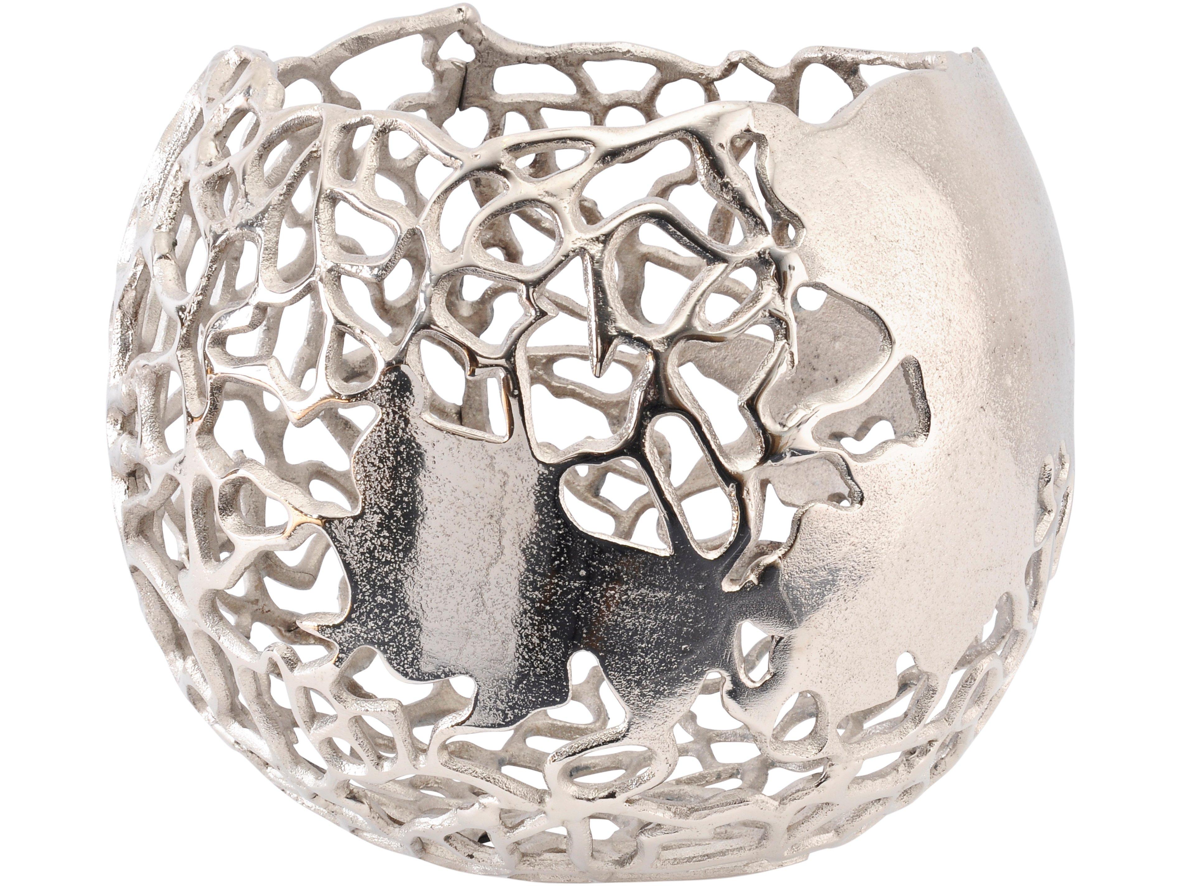Apo Coral Spherical Aluminium Vase