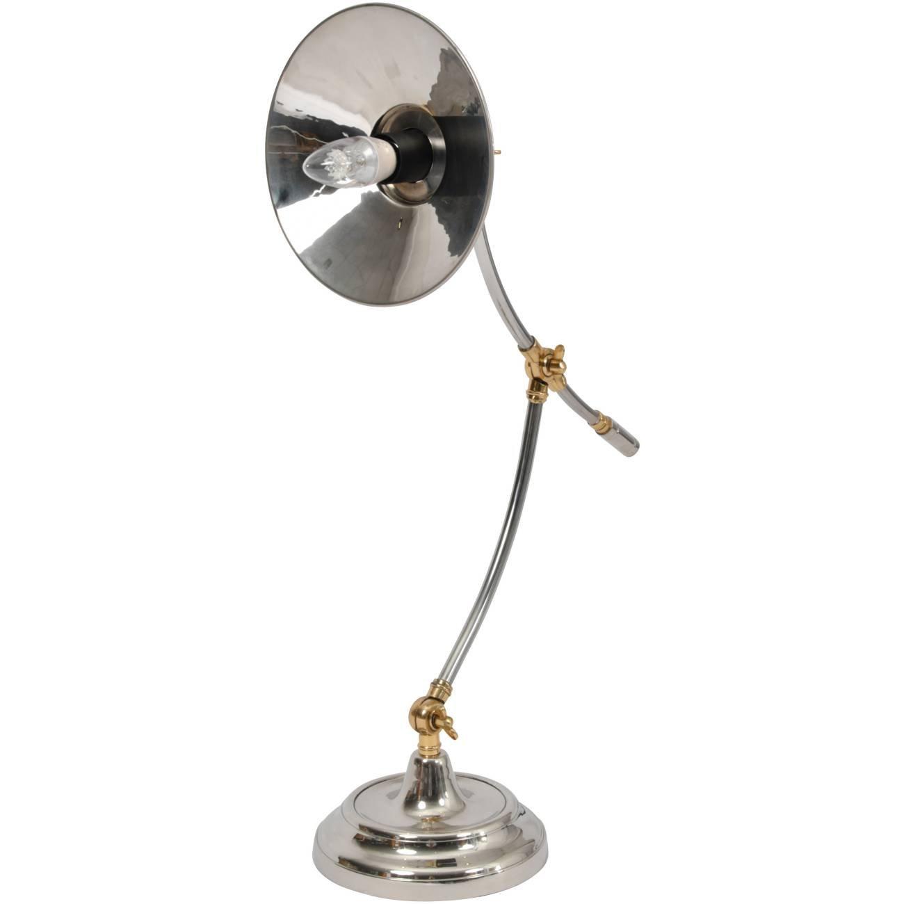 Haku Brass and Steel Adjustable Table Lamp - E27 15W