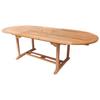 Charles Bentley Solid Wooden Teak Garden Patio Oval 6-8 Seater Extendable Table thumbnail 5