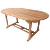 Charles Bentley Solid Wooden Teak Garden Patio Oval 6-8 Seater Extendable Table thumbnail 6