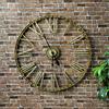 Charles Bentley Extra Large 95cm Outdoor Skeleton Wall Clock Bronze thumbnail 3