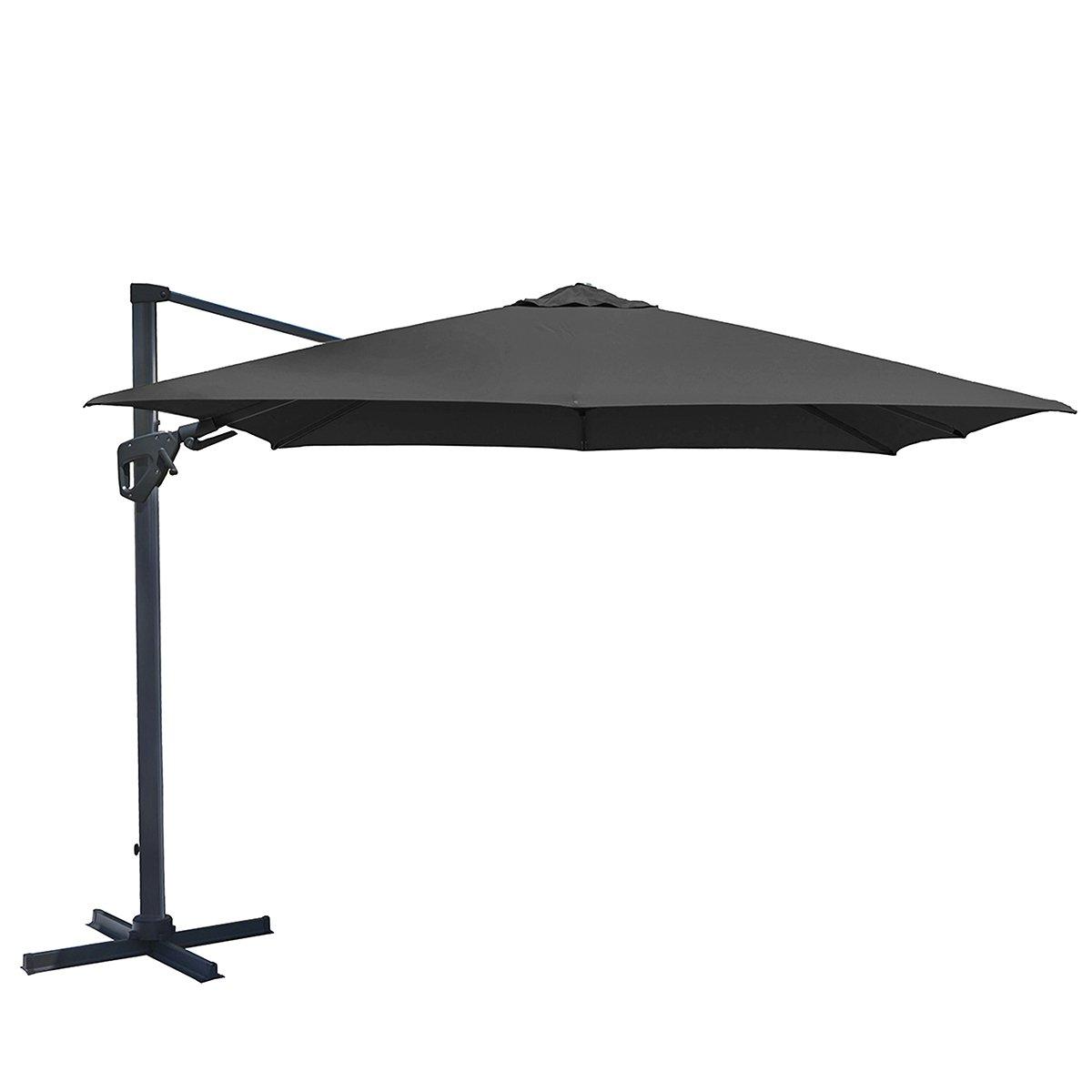 3.5m Premium Quality Cantilever Umbrella Parasol Grey