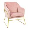 Charles Bentley Tilburg Velvet Occasional Chair Powder Pink Home Living thumbnail 1