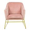 Charles Bentley Tilburg Velvet Occasional Chair Powder Pink Home Living thumbnail 2