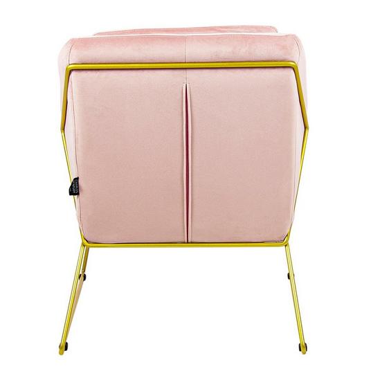 Charles Bentley Tilburg Velvet Occasional Chair Powder Pink Home Living 5
