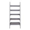 Charles Bentley Slim Wooden Ladder Planter - Grey Tall 5 Shelves thumbnail 2