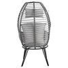 Charles Bentley Egg Shaped Chair Wicker & Rope Basket Grey Outdoor Furniture thumbnail 5