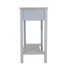 Charles Bentley Loxley 2 Drawer Wooden Storage Console Hallway Table Grey thumbnail 5