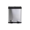 Charles Bentley Stainless Steel 30L Recycle Pedal Bin with 2 Compartments thumbnail 3