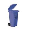 Charles Bentley Outdoor Household Waste Medium Rubbish 120 Litre Wheelie Bin thumbnail 1