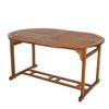 Charles Bentley Acacia Hardwood Furniture Set with Extendable Table & 6 Chai thumbnail 5