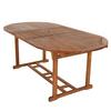 Charles Bentley Acacia Hardwood Furniture Set with Extendable Table & 6 Chai thumbnail 6