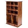 Charles Bentley Charnwood Large Wooden Shoe and Boot Locker Free Standing Black and Brown 24kg thumbnail 5