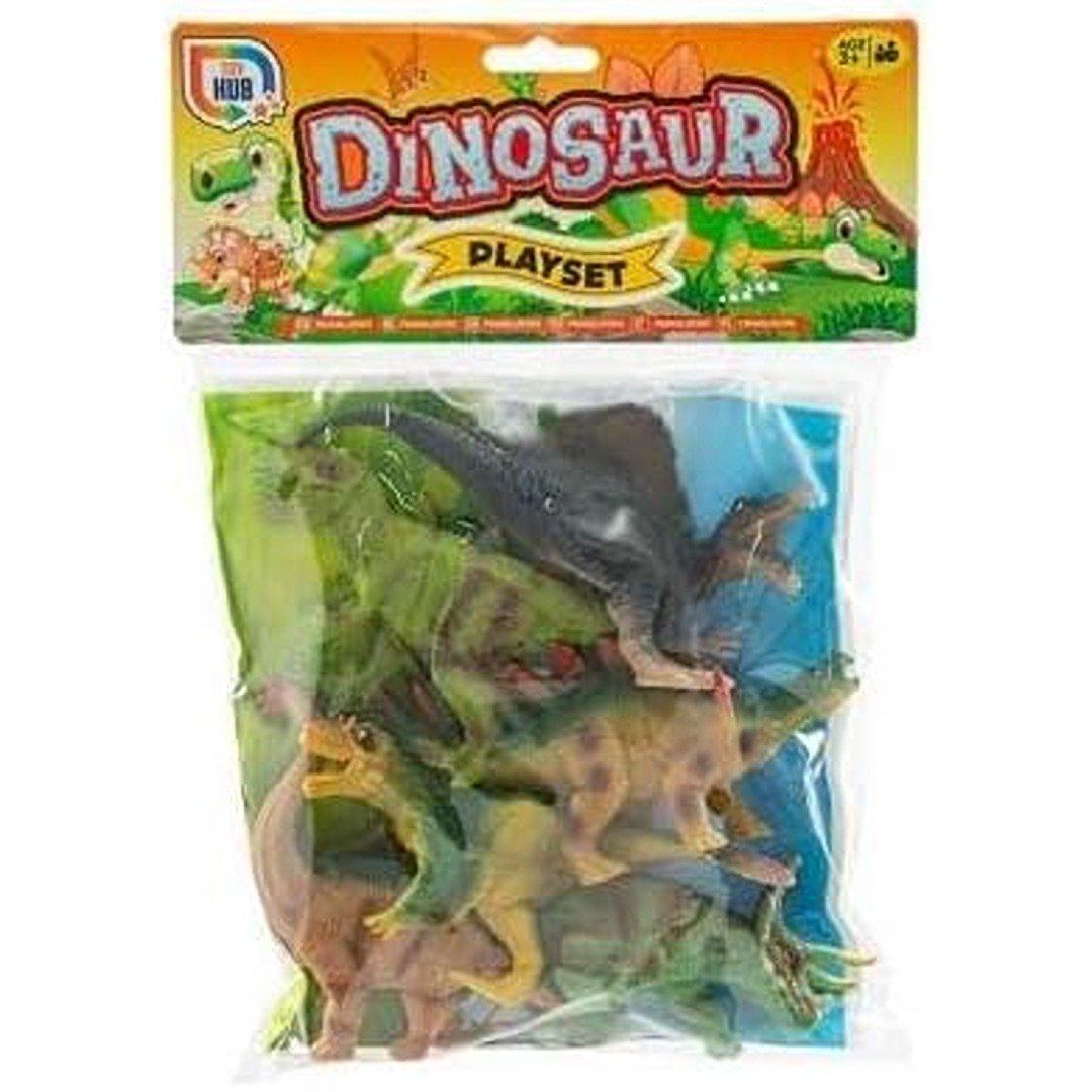 Playset of 6 Dinosaurs Bag